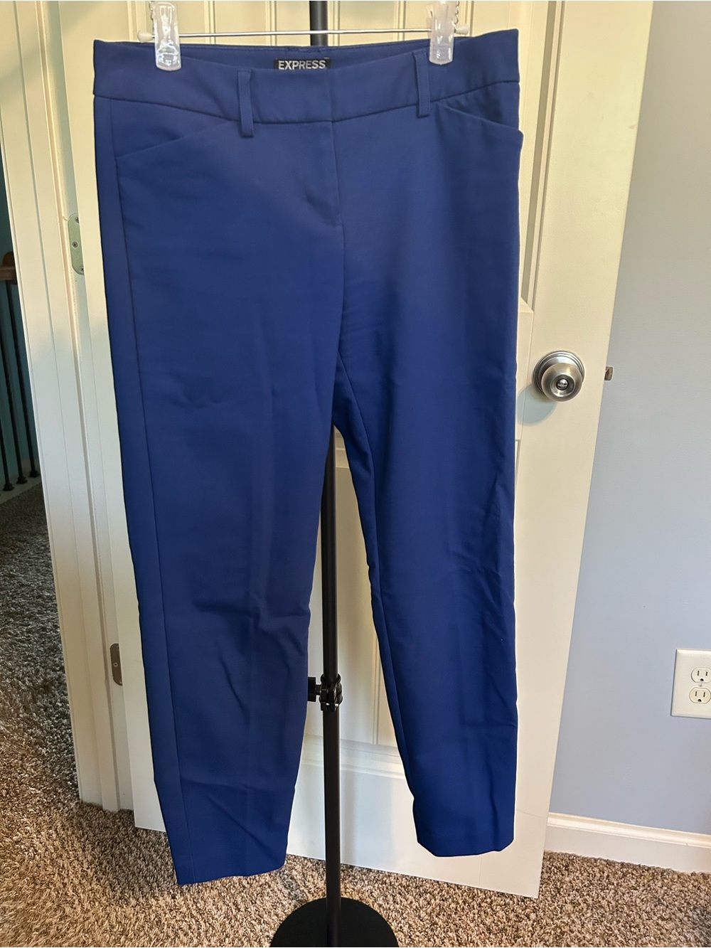Express editor Women's Royal Blue Slim Ankle Pants